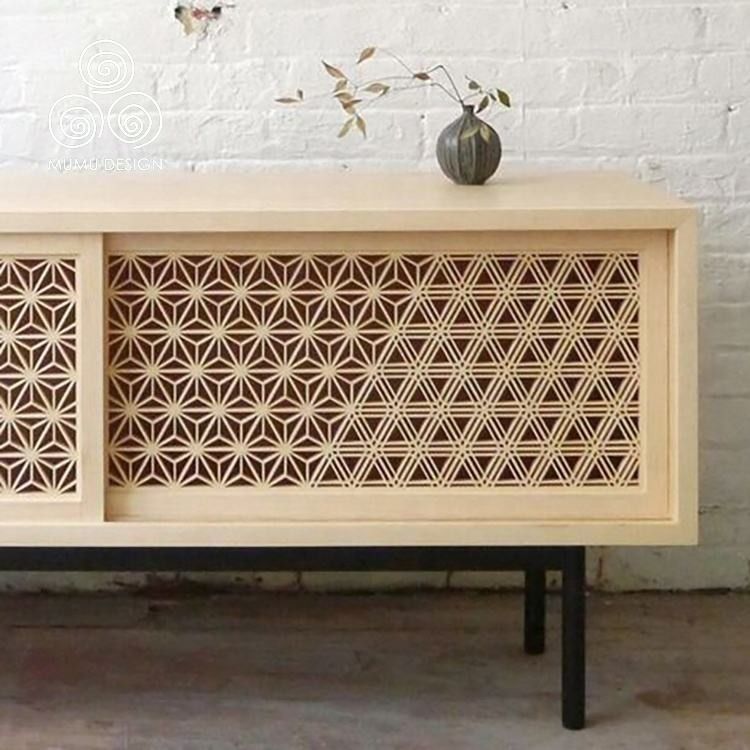 Hinoki 3D francuska solidna drewniana dekoracyjna ścianka działowa Produkty Kumiko