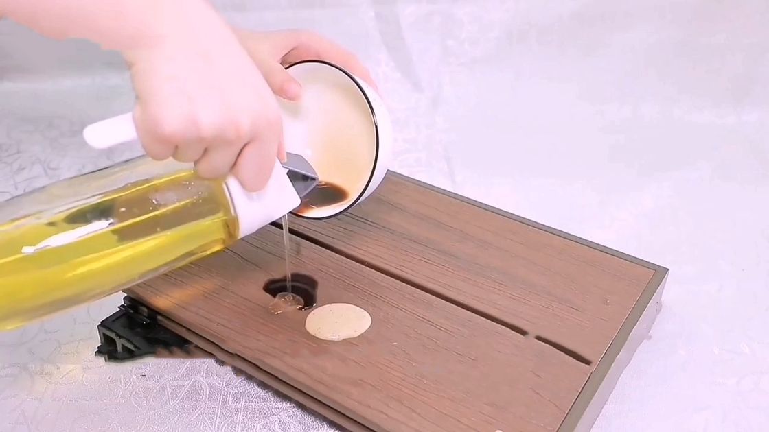 Anty UV Bambusowy taras podłogowy Wpc Zewnętrzny 11 mm 22 mm Ognioodporny