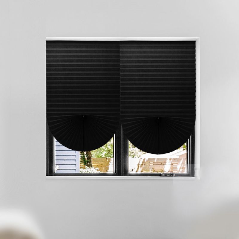 Anty ultrafioletowe przenośne kurtyny bezprzewodowe Plisowane zasłony zaciemniające Mini