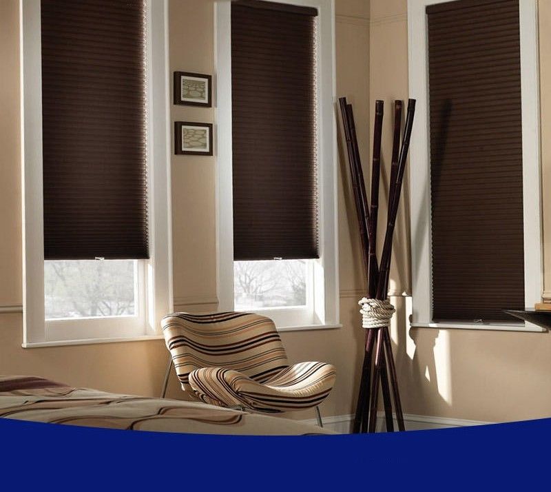 Dolne otwarte składane papierowe zasłony bezprzewodowe Plisowane rolety tymczasowe