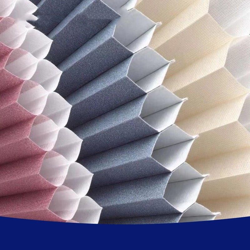 Dolne otwarte składane papierowe zasłony bezprzewodowe Plisowane rolety tymczasowe