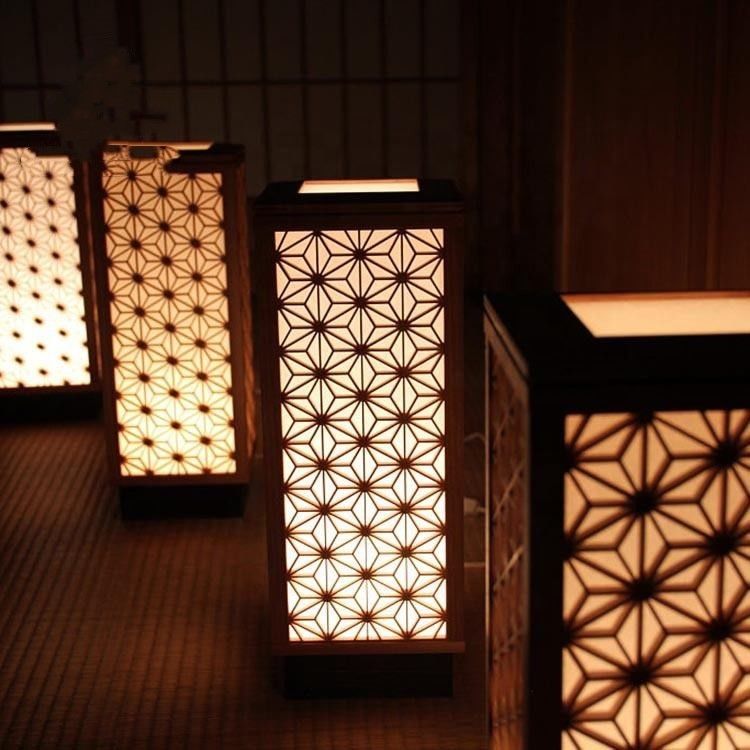 Rustykalne dekoracyjne drewno Kumiko Led Water Bubble Wood Divider Ekrany do restauracji