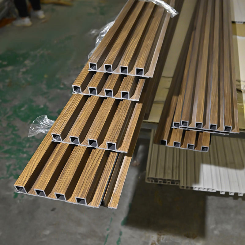 Ekologiczne drewno z tworzyw sztucznych WPC Panele ścienne z siatką wewnętrzną Panele ścienne