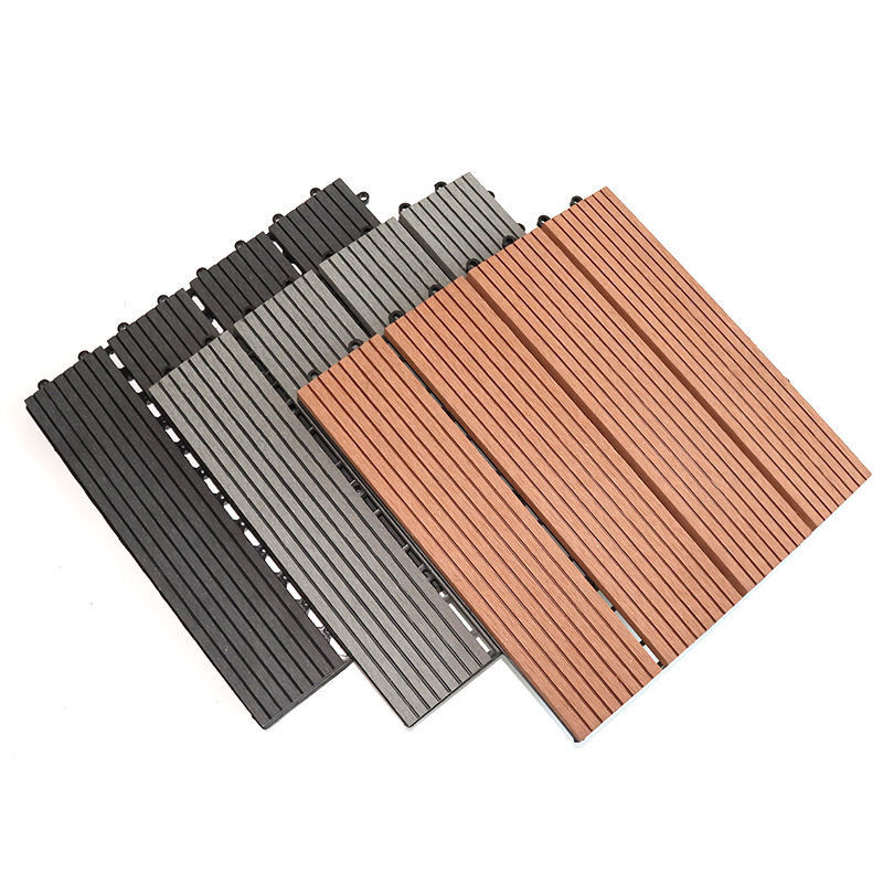 Diy Floor Wpc Outdoor Patio Tiles Decking Wood Plastic Composite Deck Tile
