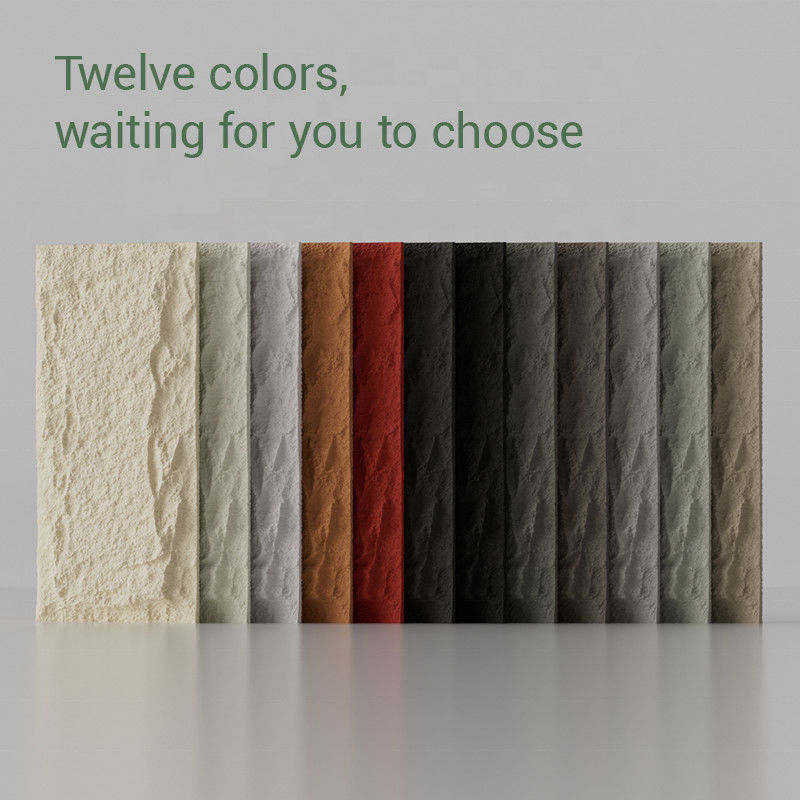 PU Sztuczny Panel ścienny z kamienia Polyurethane Kamienie grzybicze 3D Dekoracyjny Panel ścienny z kamienia