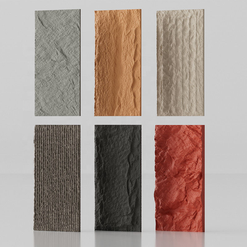 PU Sztuczny Panel ścienny z kamienia Polyurethane Kamienie grzybicze 3D Dekoracyjny Panel ścienny z kamienia