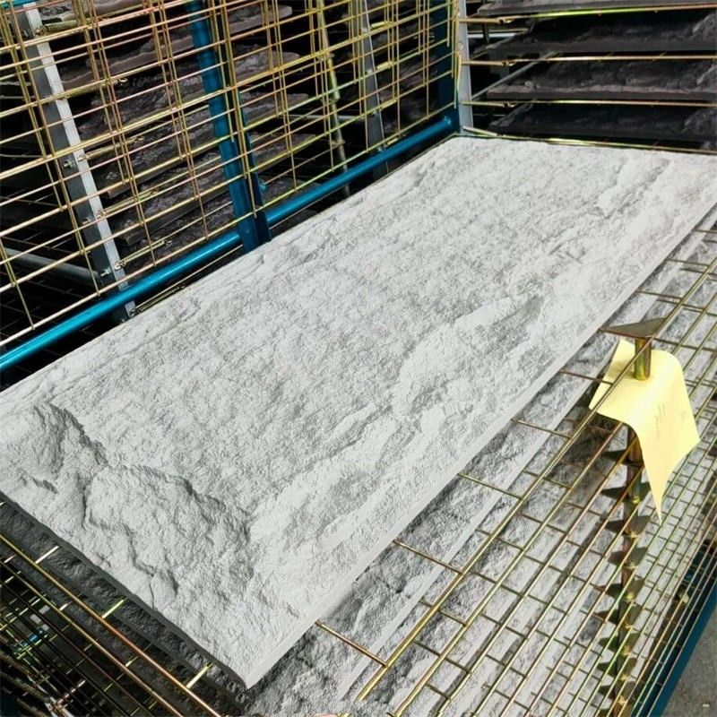 Wewnętrzne i zewnętrzne ściany PU Panel kamienny fałszywy kamień Sztuczne kamienne panele ścienne