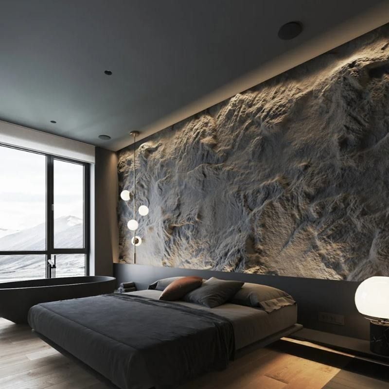 Ceny fabryczne Sztuczna kultura kamienia PU Piaszczyste kamienie do dekoracji ścian PU 3D Panel ściany