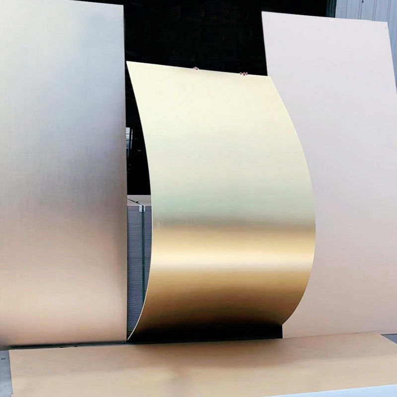 Bamboo Węgiel drzewny Finery Metal Panel ścienne Płytka dekoracyjna Bamboo PET Metal Board