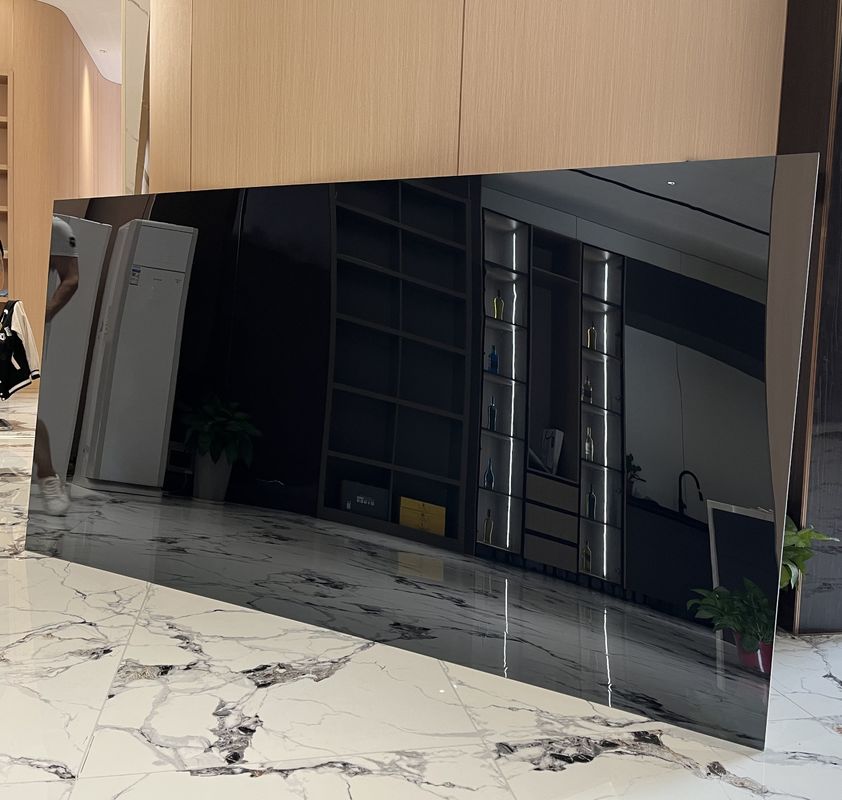 Wnętrze Bambus Włókno węgla drzewnego Finery metalowe Konstrukcja Solidne lusterko PVC Panele ścienne