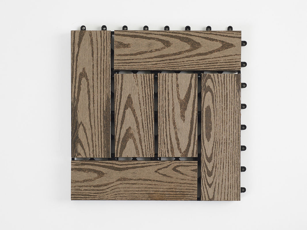 Płytki podłogowe z kompozytu drewnianego plastikowego WPC