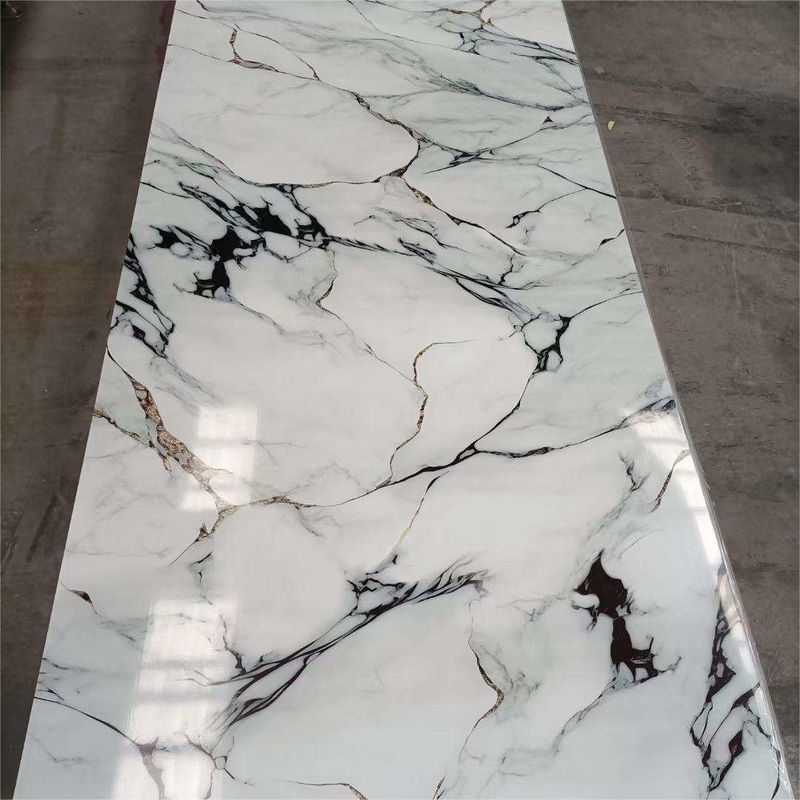 4x8 wodoodporne UV Pvc Marmurowy Arkusz Najlepiej sprzedający 1220 * 2800 * 3mm Wyposażenie fabryczne z wieloma wzorami