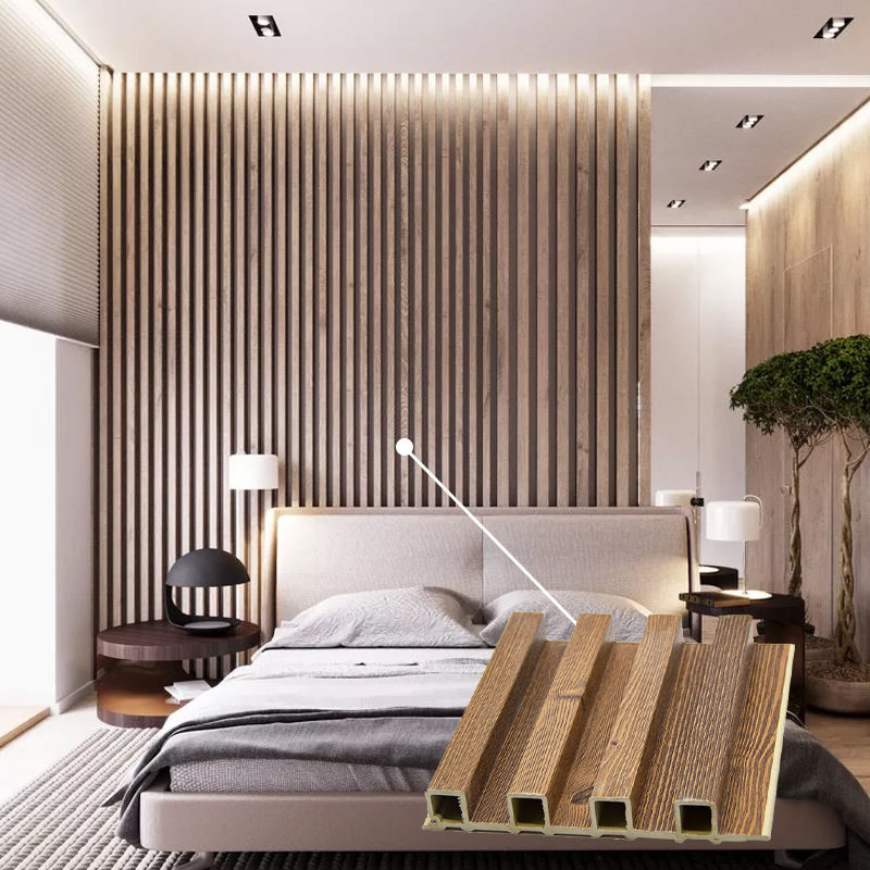 Ekologicznie przyjazne płytki ścienne Wpc Do użytku wewnętrznego Wpc Okładziny ścienne Dekoracja wnętrz Alternatywne drewno