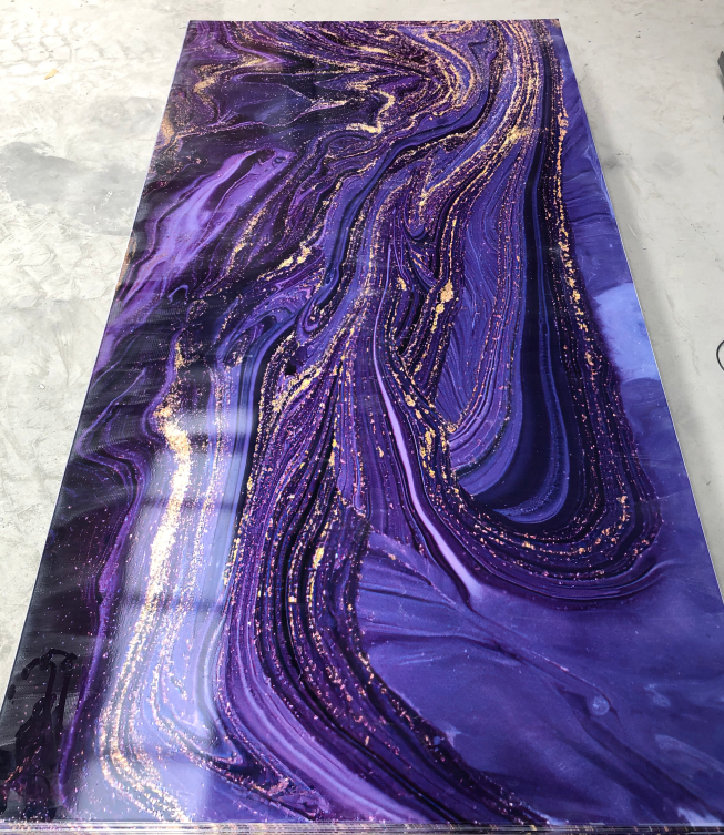 4x8 ft PVC UV Marmurowy arkusz PVC UV Panel ścienny Marmurowy Panel alternatywny Marmurowy zamiennik 3mm Pvc UV Arkusz