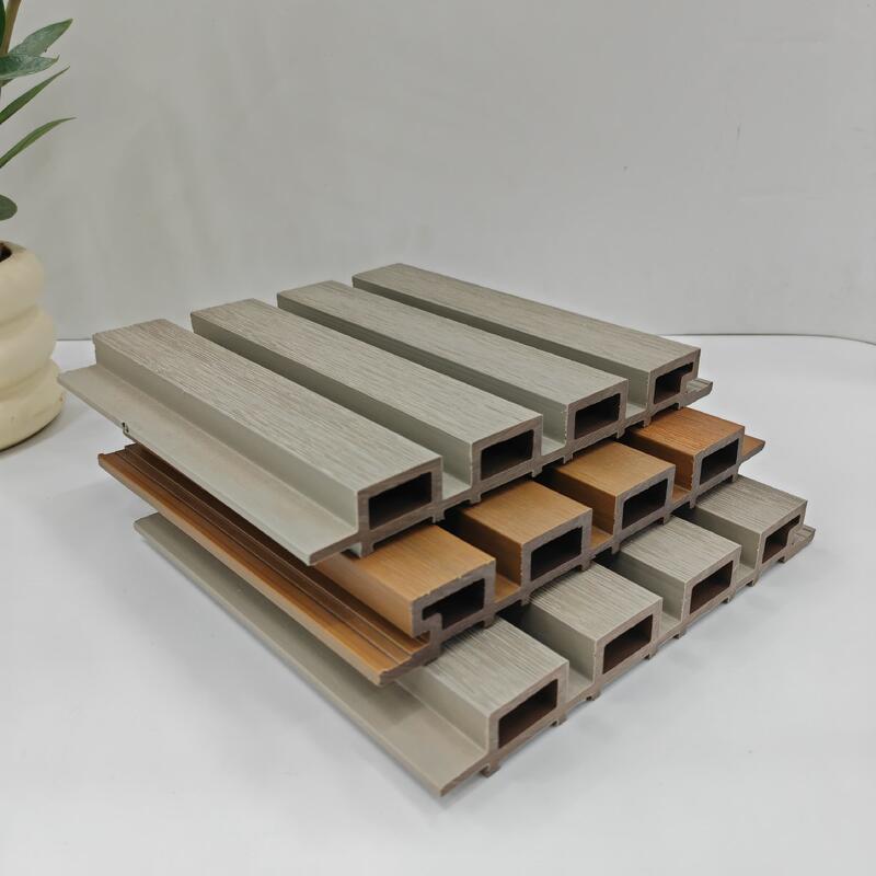 WPC Nowoczesny wzór geometryczny wodoodporny panel ścienny zewnętrzny kompozytowy okładziny zewnętrzne 5+ lat gwarancja Rozwiązanie graficzne