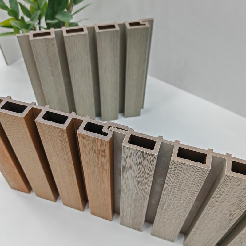 WPC Nowoczesny wzór geometryczny wodoodporny panel ścienny zewnętrzny kompozytowy okładziny zewnętrzne 5+ lat gwarancja Rozwiązanie graficzne