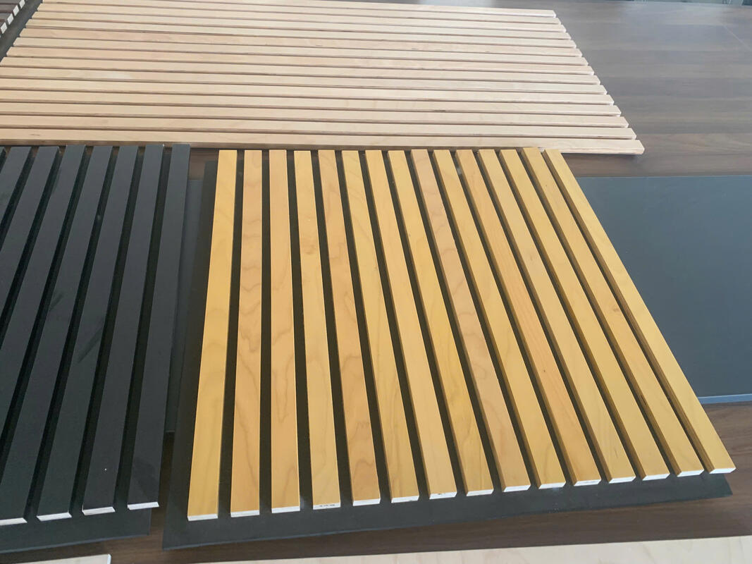 Panele akustyczne Panele ścienne Płyty PET MDF Akustyczna dekoracja ścienna do mebli Akustyczne panele ścienne z drewna nowoczesny projekt Elastyczny