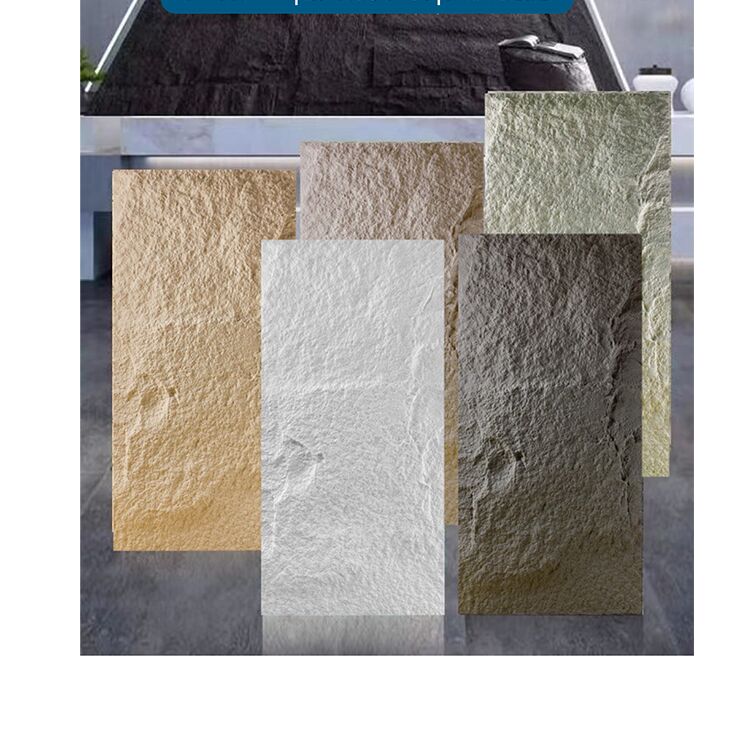 Fabryka Pu Kamień Panel ścienny Pu Faux Kamień Panele Grzyb Patrz 1200x600mm Wnętrze Dekoracyjny Panel Wnętrze Grzyb Deco Wall