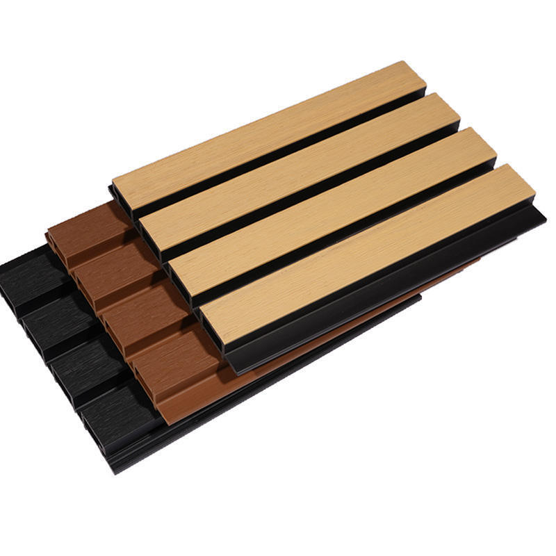 Nowoczesny zewnętrzny panel ścienny WPC Łatwy w montażu i klasyczny design Wodoszczelna funkcja dla przestrzeni zewnętrznych