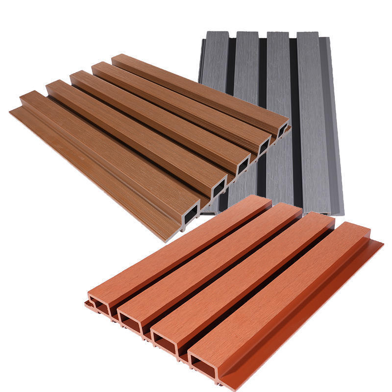 Nowoczesny zewnętrzny panel ścienny WPC Łatwy w montażu i klasyczny design Wodoszczelna funkcja dla przestrzeni zewnętrznych