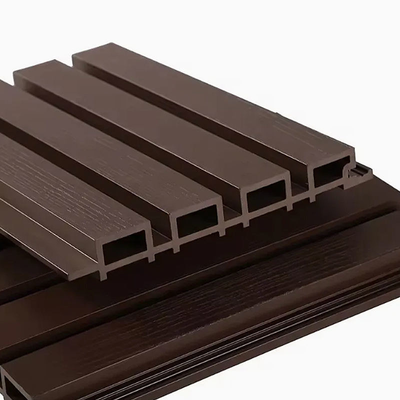 Wodoodporne panele elewacyjne WPC do ścian zewnętrznych, dekoracyjne zewnętrzne drewniane panele ścienne WPC