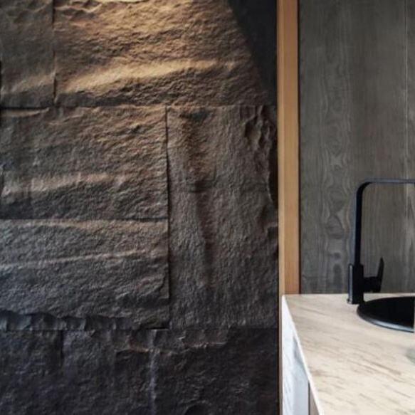 Lekki, nowoczesny design poliuretanowy dekoracyjny panel ścienny z kamienia PU, duża płyta do hoteli i użytku wewnętrznego, wyprodukowano w Chinach