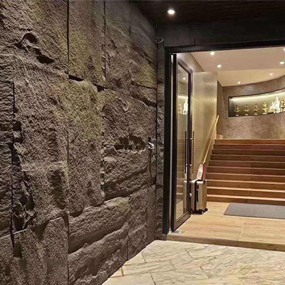 Lekki, nowoczesny design poliuretanowy dekoracyjny panel ścienny z kamienia PU, duża płyta do hoteli i użytku wewnętrznego, wyprodukowano w Chinach