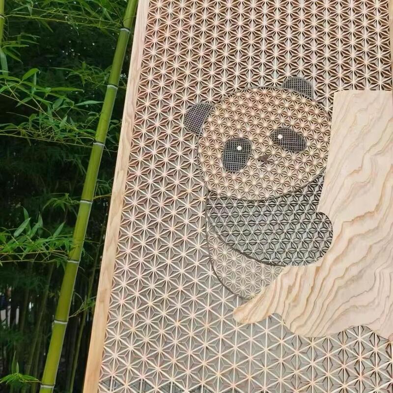 Praca drewniana Kumiko Rzemiosła drewniane dla drzwi drewnianych Okno drewniane pudełko Dekoracja restauracji japońskiej przegródka