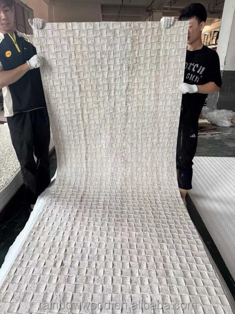 MCM Soft Series Nowoczesny design Elastyczny Sztuczny przyjazny dla środowiska Ognioodporny Wodotwórny Duży płytek Dekoracja ścian wewnętrznych i zewnętrznych 3D