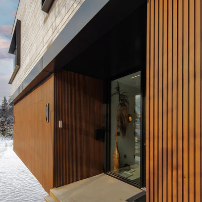 Nowoczesna kratka Wewnętrzny panel ścienny WPC 195 mm x 28 mm Odporność na gnicie