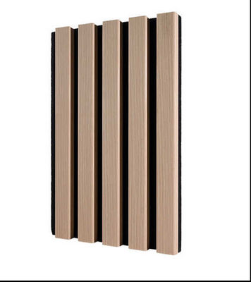 Stylowy panel ścienny Wpc wnętrza 21 mm drewniana podstawa MDF Slat akustyczny z rdzeniem PET