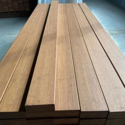 2.2m 2.4m 3.6m Bamboo Wooden Decking Vertically Laminated With Moulding 2 Side Grooves