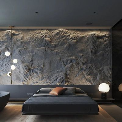 Ceny fabryczne Sztuczna kultura kamienia PU Piaszczyste kamienie do dekoracji ścian PU 3D Panel ściany