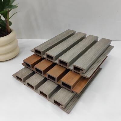 WPC Nowoczesny wzór geometryczny wodoodporny panel ścienny zewnętrzny kompozytowy okładziny zewnętrzne 5+ lat gwarancja Rozwiązanie graficzne