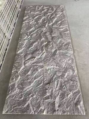 New Design Modern Big Slab PU Stone Wall Panels with Continuous Veins Eco-Friendly & Waterproof for Interior/Exterior Use