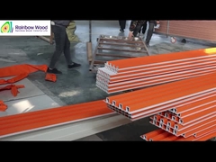 Płyty ścienne wnętrza z drewna z tworzyw sztucznych