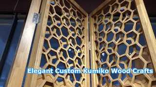 Traditional Japanese Kumiko Wood Craft Design